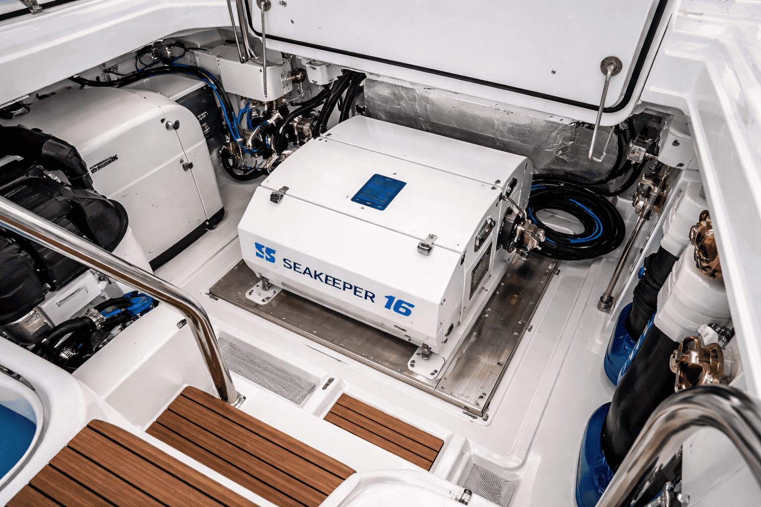 Seakeeper marine stabilization system on luxury sportfisher — all Seakeeper systems for sale at Boat Engine LLC New York