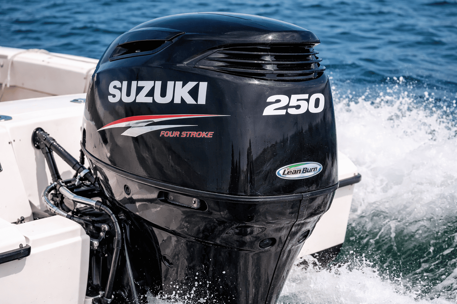 Suzuki DF series 4-stroke outboard motor with Lean Burn fuel injection — Suzuki outboard motors for sale at Boat Engine LLC New York