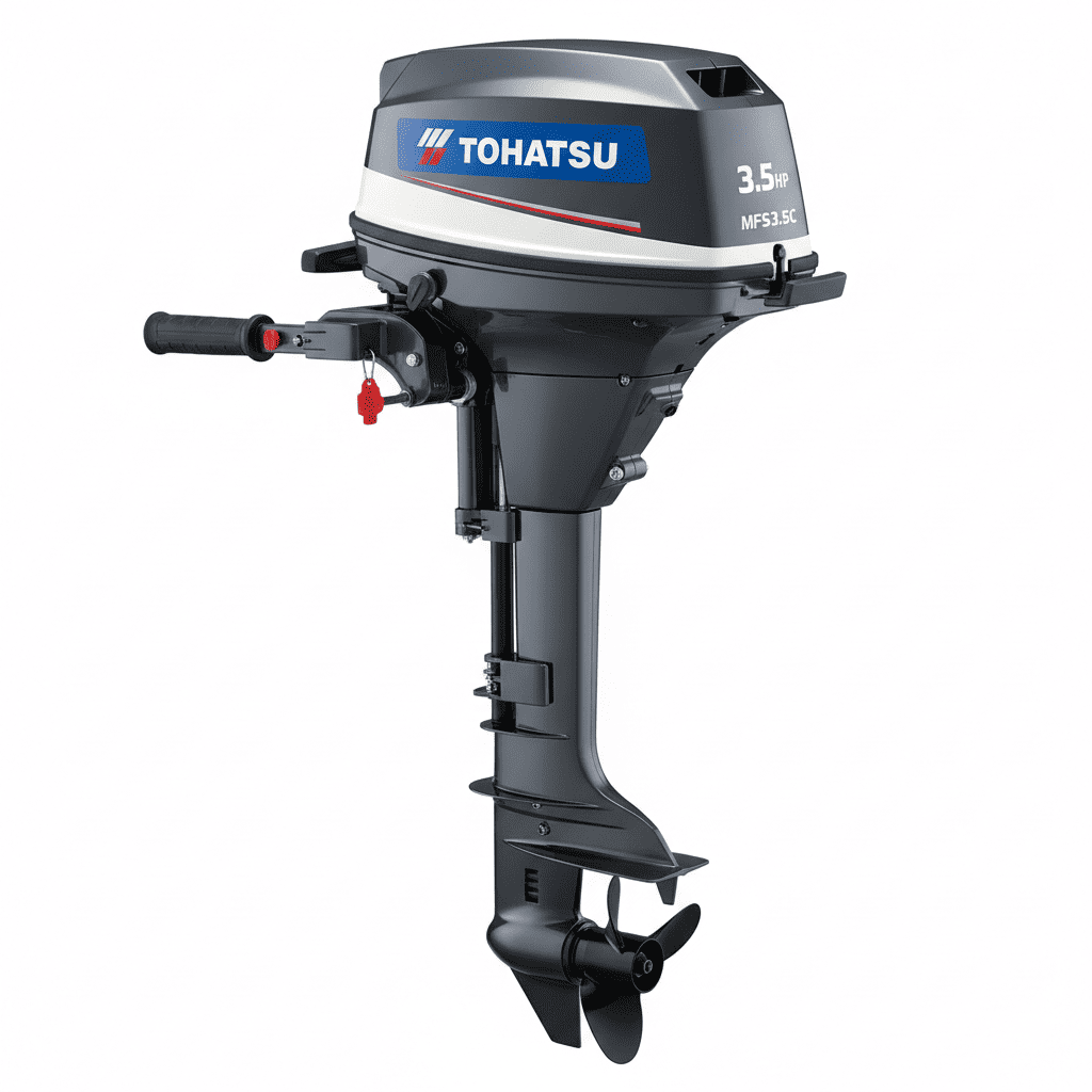 Tohatsu 3.5HP MFS3.5C 4-stroke portable outboard motor for sale — Boat Engine LLC New York