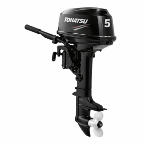 Tohatsu 5 HP Outboard Motor - Tohatsu 5HP MFS5C 4-stroke portable outboard motor