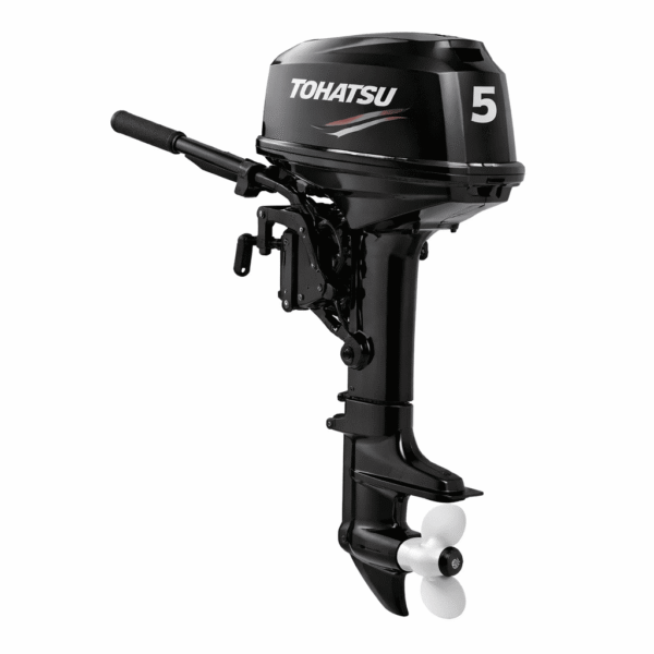 Tohatsu 5 HP Outboard Motor - Tohatsu 5HP MFS5C 4-stroke portable outboard motor