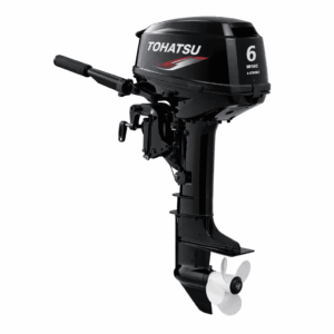 6 HP Tohatsu Outboard Motor - Tohatsu 6HP MFS6C 4-stroke portable outboard motor