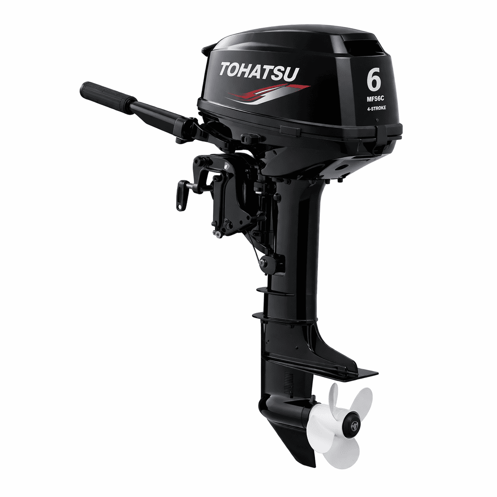 Tohatsu 6HP MFS6C 4-stroke portable outboard motor for sale — Boat Engine LLC New York
