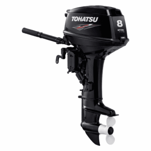 Tohatsu 8 HP Outboard Motor - Tohatsu 8HP MFS8B 4-stroke portable outboard motor