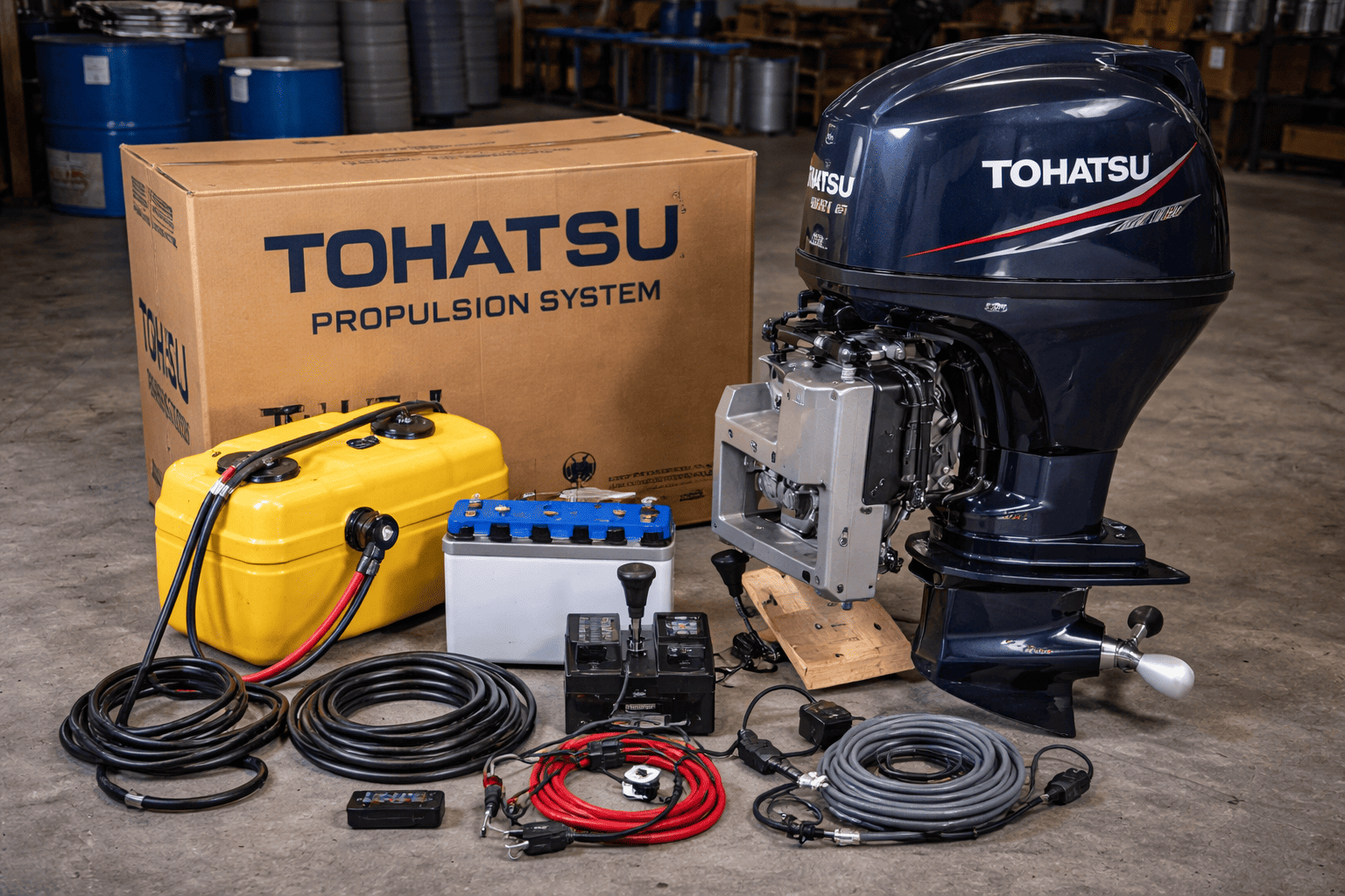 Tohatsu propulsion system outboard motor package for commercial or recreational use — Boat Engine LLC New York