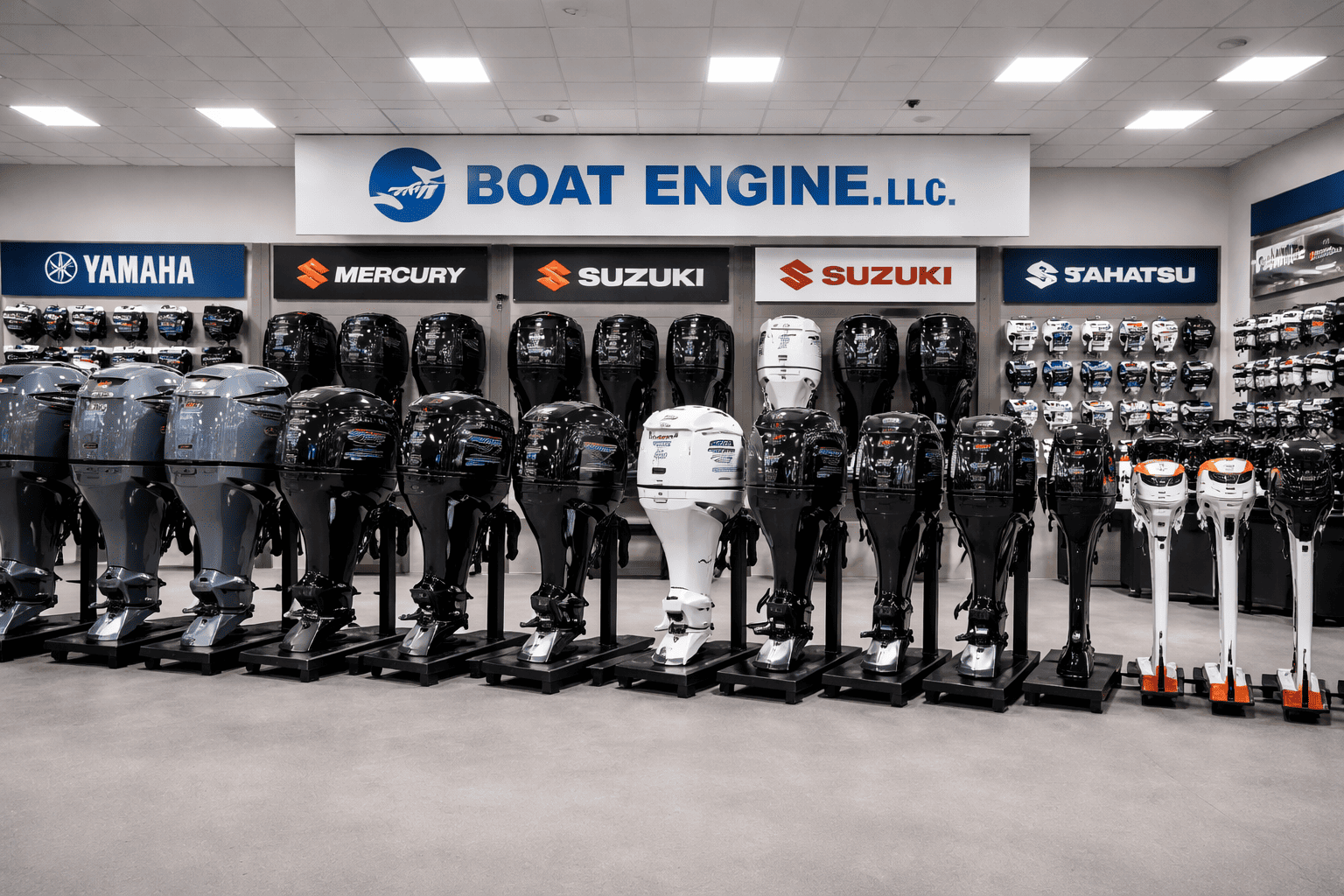 Yamaha and Mercury outboard motors for sale at Boat Engine LLC — New York boat motor dealer